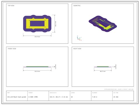 CE3_LCD Mount back