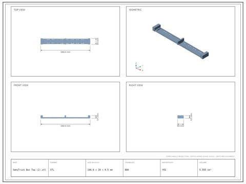 SemiTruck Box Top (2)