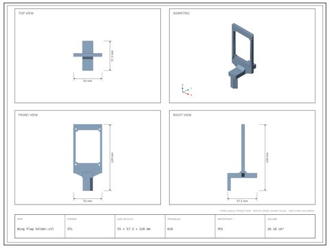 Wing Flap holder