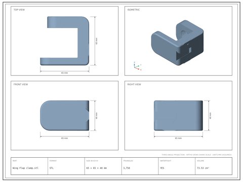 Wing Flap clamp